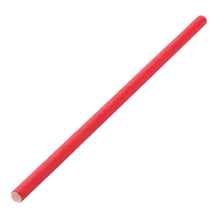 Paper straw red 14cm /ø5mm (250 pcs)
