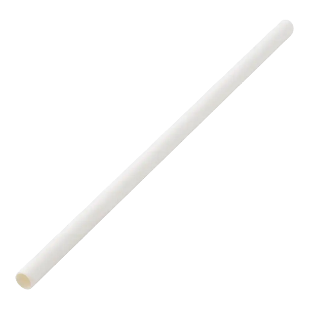 White paper straw 14cm /ø5mm (250 pcs)