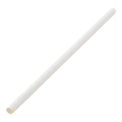 White paper straw 14cm /ø5mm (250 pcs)