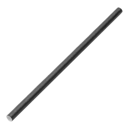 Paper straw black 14cm /ø5mm (250 pcs)