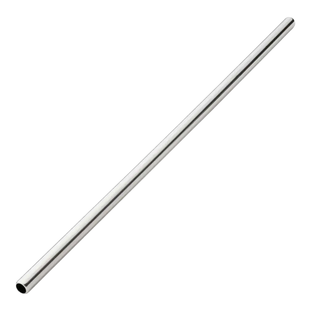 Reusable stainless steel straw 21,5cm /ø6mm (12pcs)