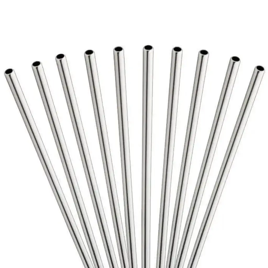 Reusable stainless steel straw 21,5cm /ø6mm (12pcs)