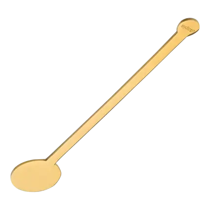 Reusable stainless steel cocktail stirrer Gold 15cm (24pcs)