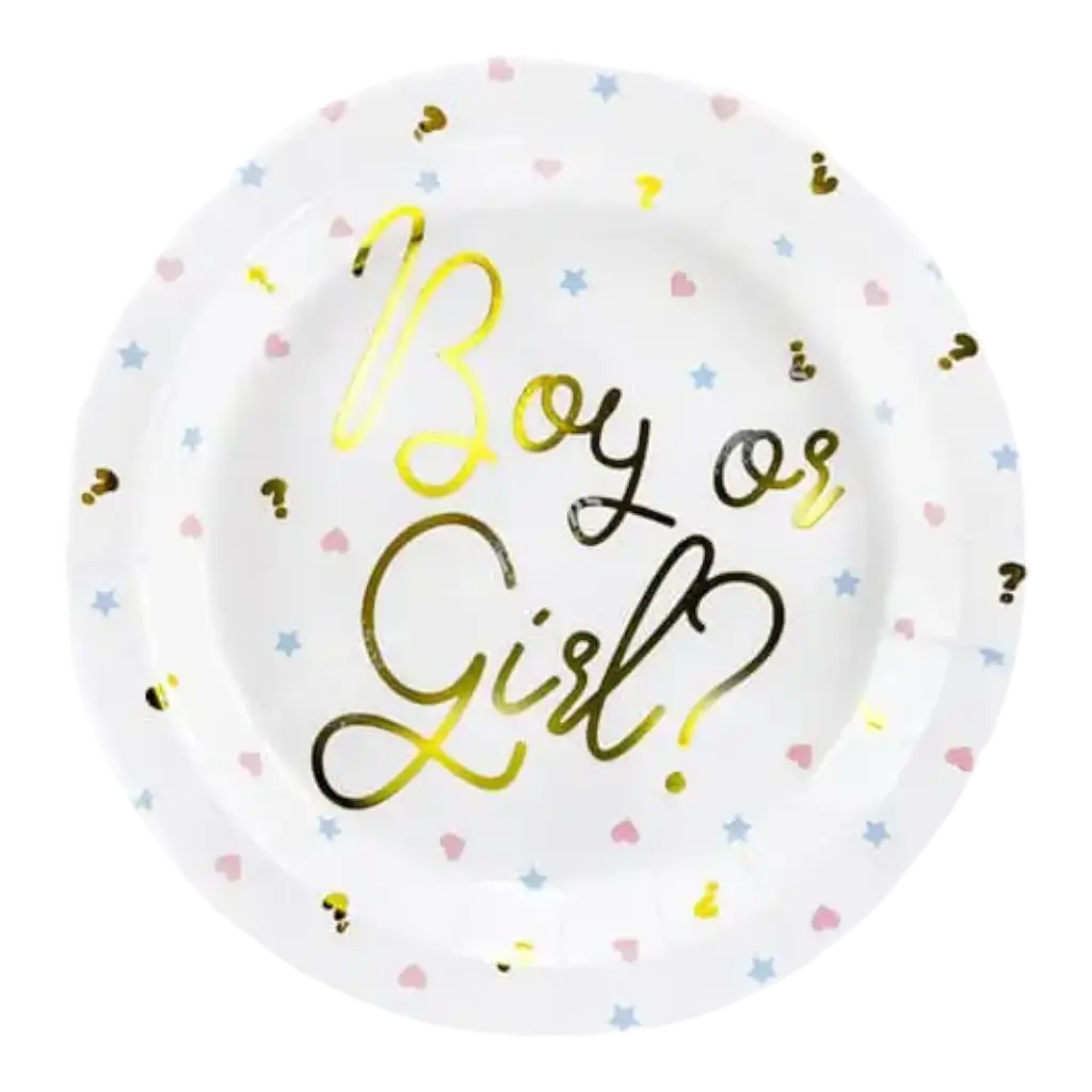 Boy or Girl paper plate(Set of 6)