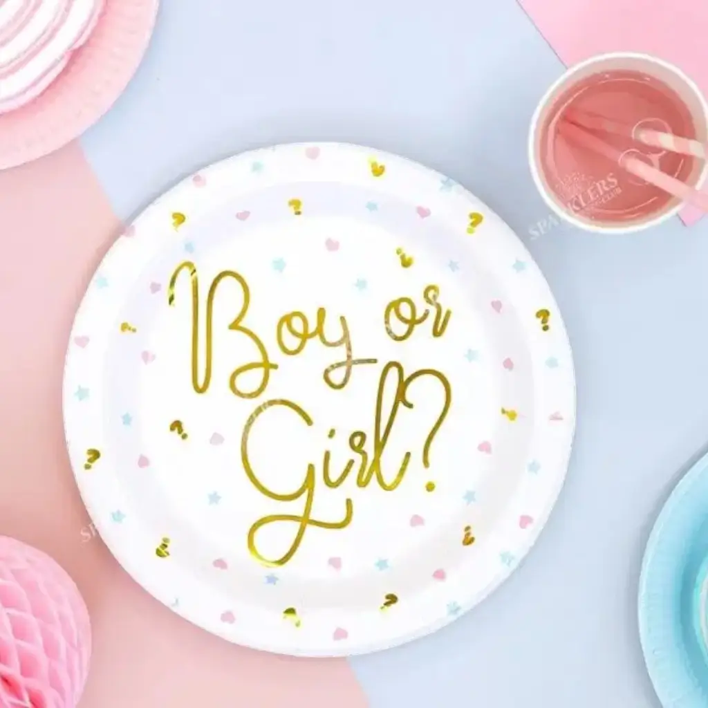 Boy or Girl paper plate(Set of 6)