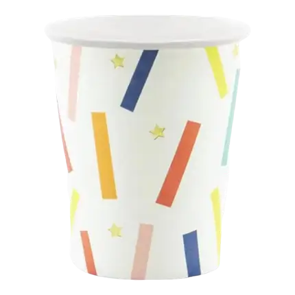 Fancy paper cup mix colour (Set of 6)