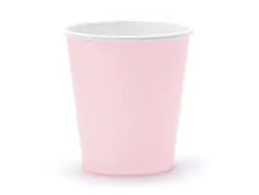 Light pink paper cup 18cl (Set of 6)