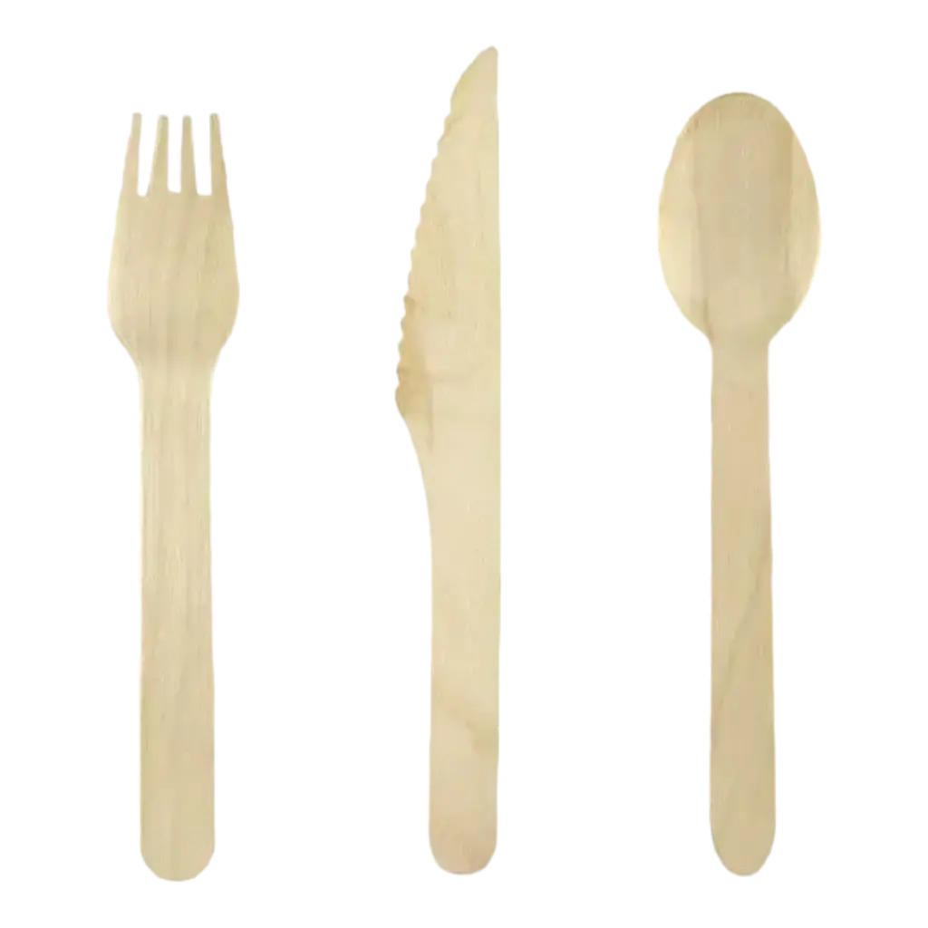 Wooden cutlery set (18pcs)