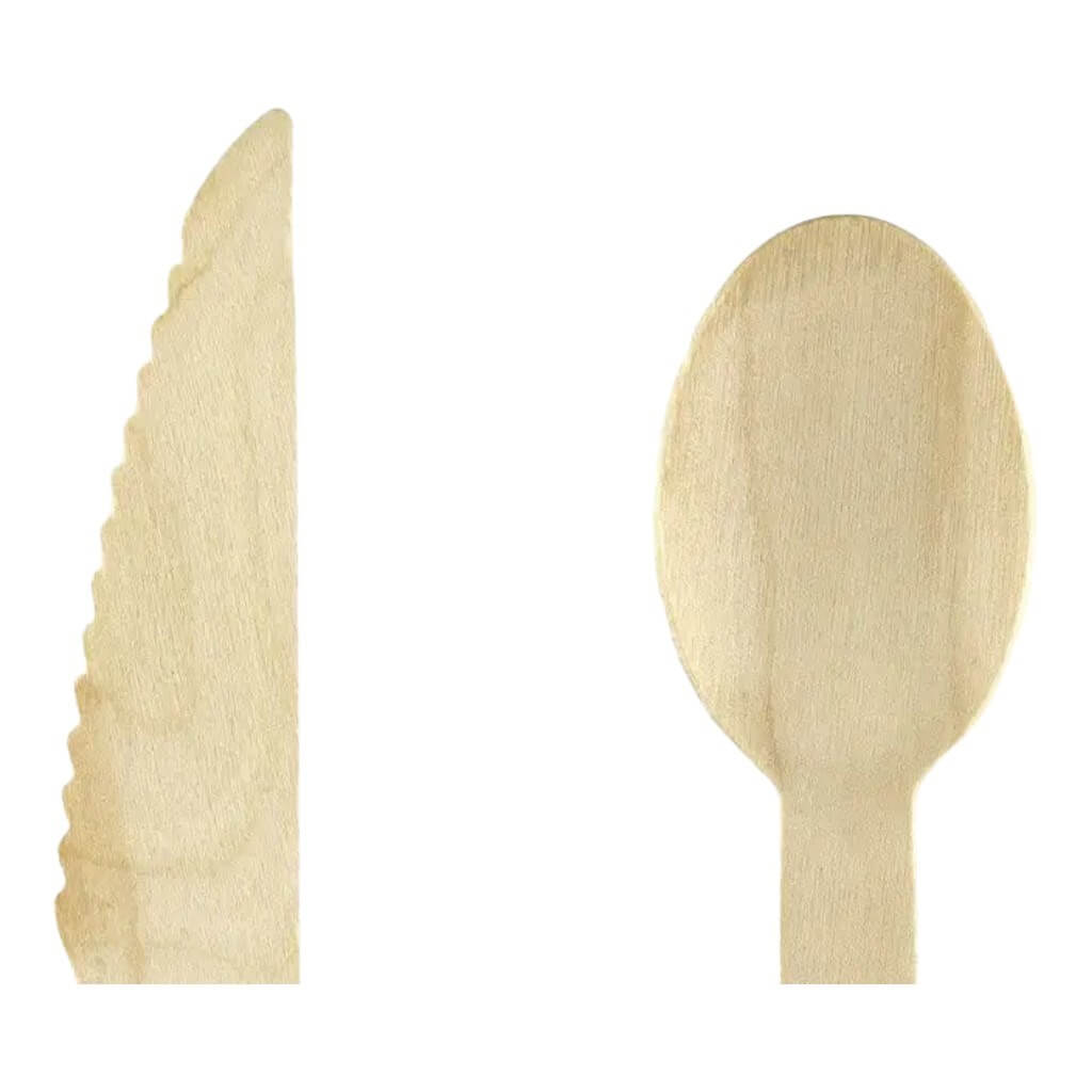 Wooden cutlery set (18pcs)