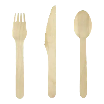 Wooden cutlery set (18pcs)