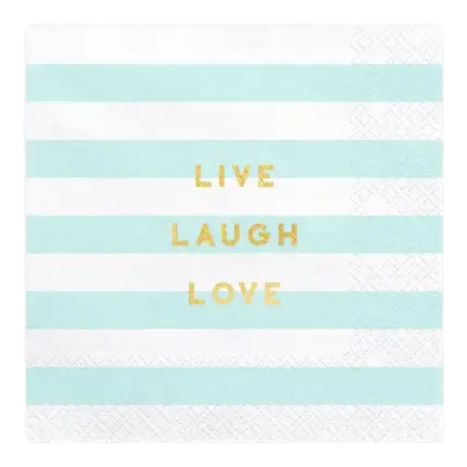 Live Laugh Love Paper Towel (Set of 20)