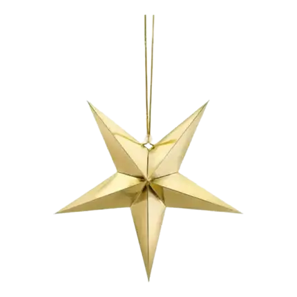 Gold paper star 30cm