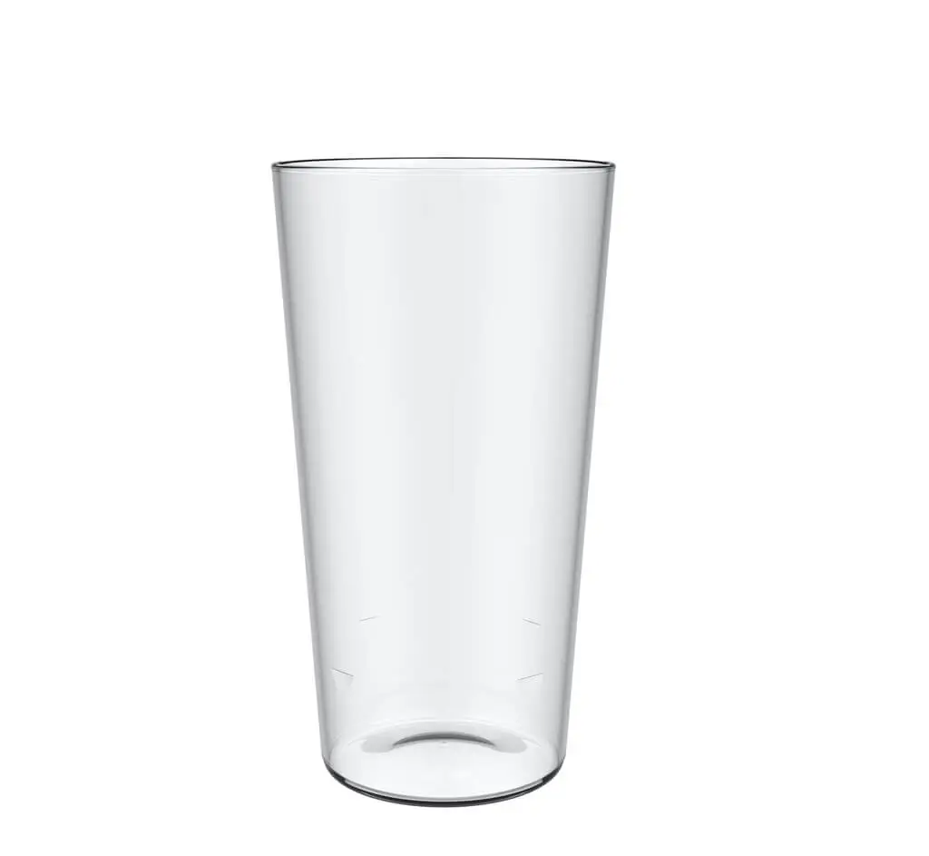 Clear unbreakable pint glass 50cl