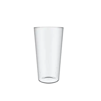 Clear unbreakable pint glass 50cl