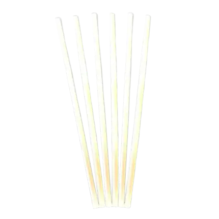 Biodegradable PLA straw white 20,5cm / ø 6mm (LOT OF 250)