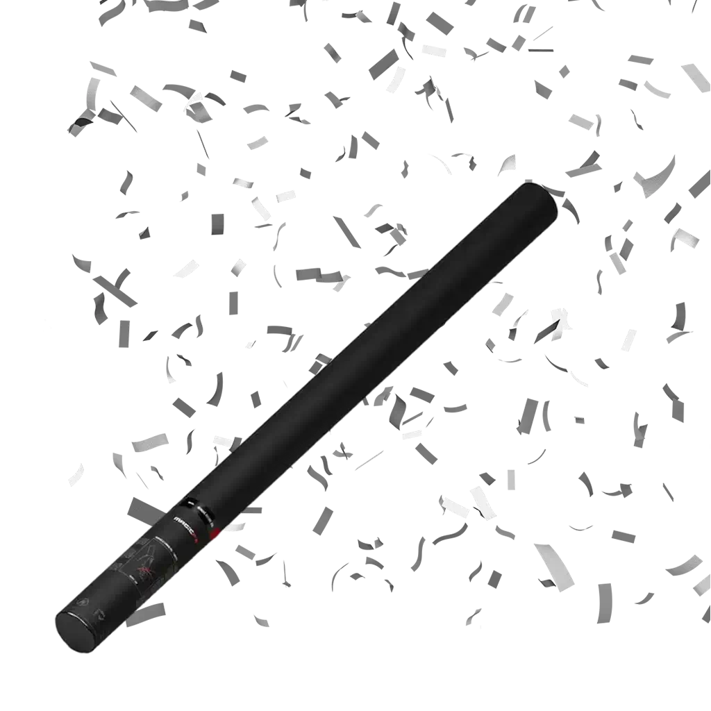 MAGIC FX Manual confetti gun Silver / Silver 80 cm