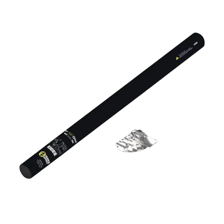 Manual Confetti Cannon 80cm - Metallic Silver