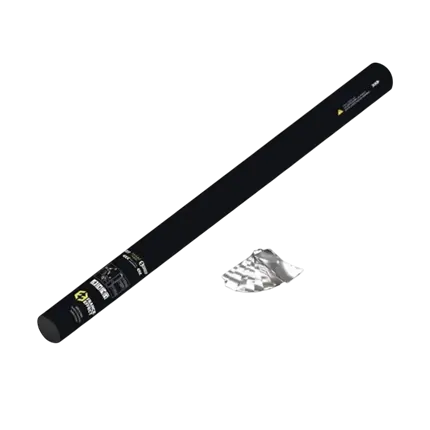Manual Confetti Cannon 80cm - Metallic Silver