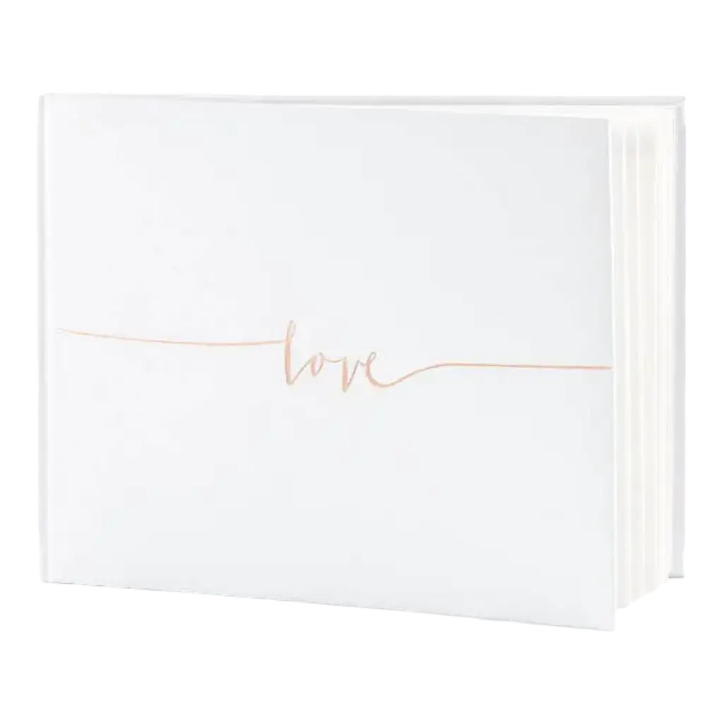 Guestbook "Love" Rose Gold 22 pages