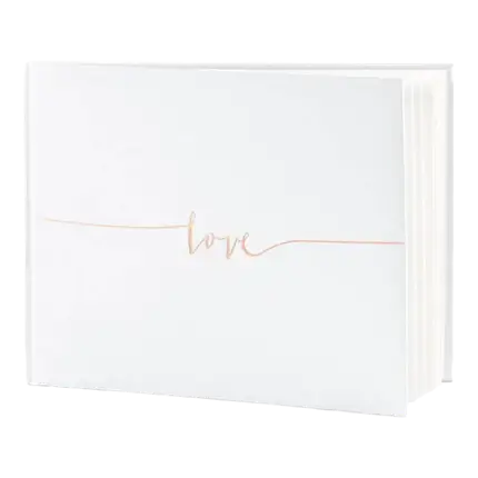 Guestbook Love Rose Gold 22 pages