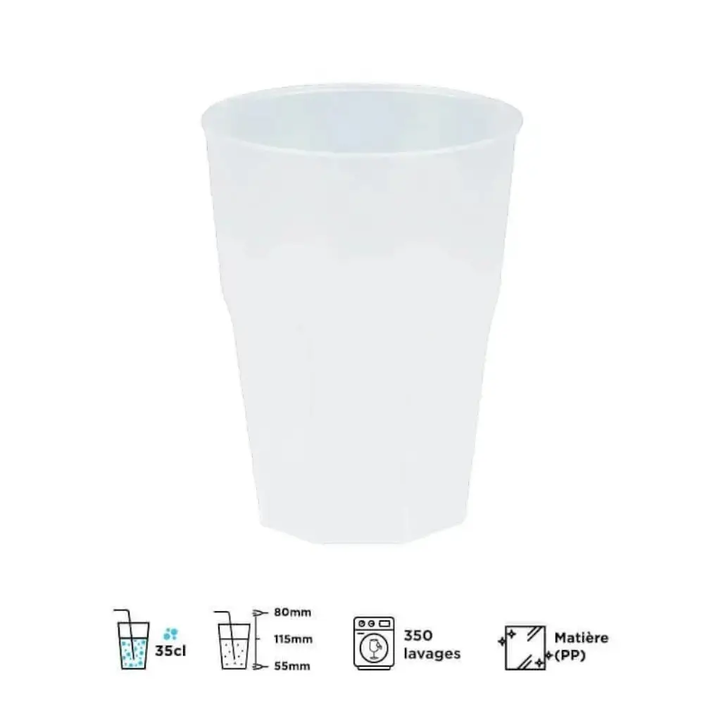 Cocktail glass 35cl Frosted Effect (Set of 20)