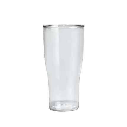 Clear unbreakable beer glass 50cl