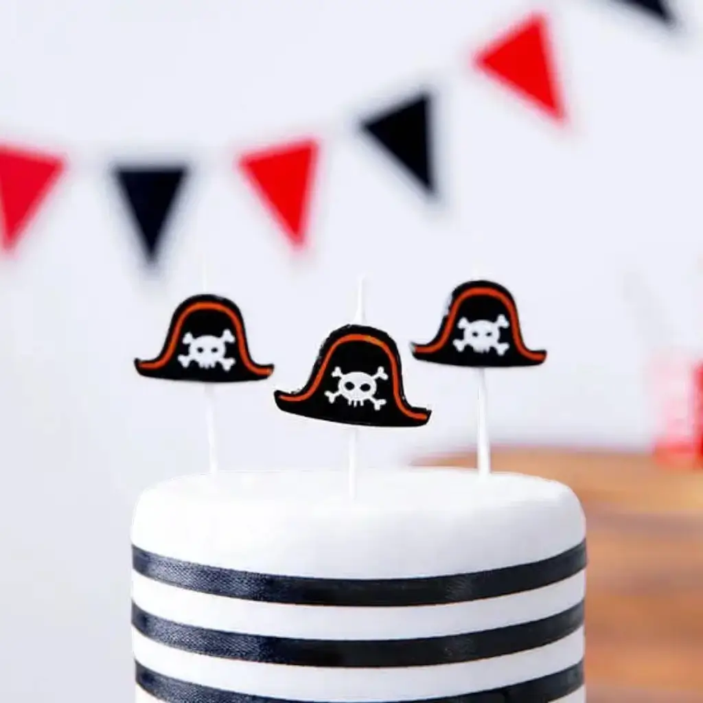  Pirate hat candle (set of 5)