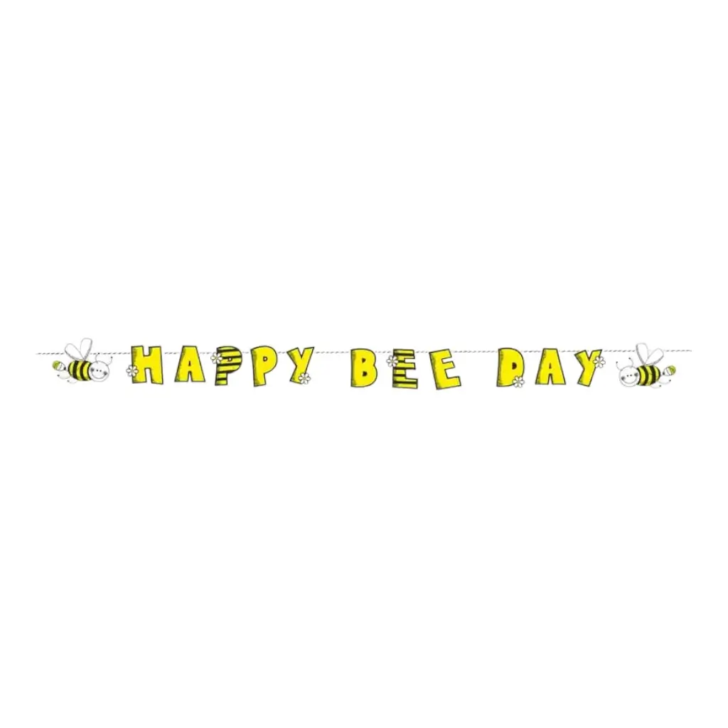 Happy Bee Day Bee Garland