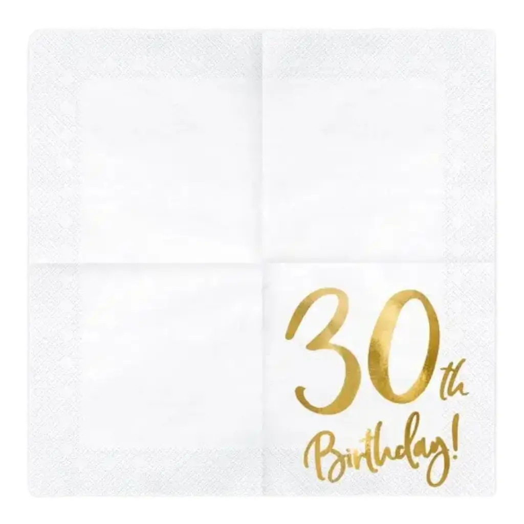 Paper napkin 30th Birthday (Set of 20)