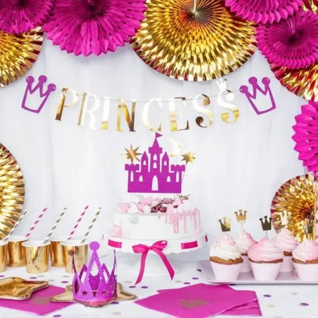 Princess" paper garland