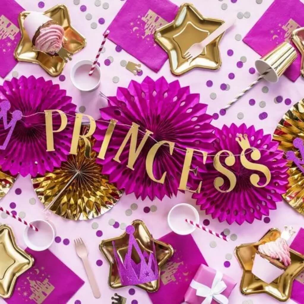 Princess" paper garland