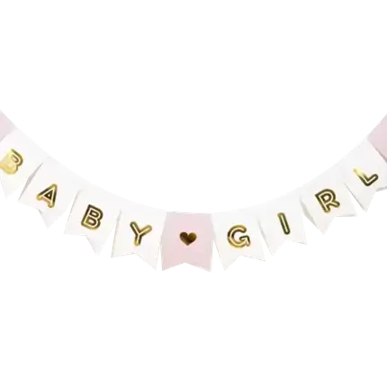 Baby Girl paper garland
