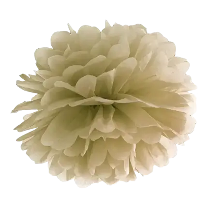 Gold paper pompom 25cm