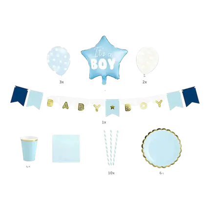 It's a Boy decoration kit