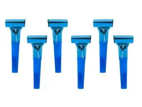 Set of 6 Blue Whistles