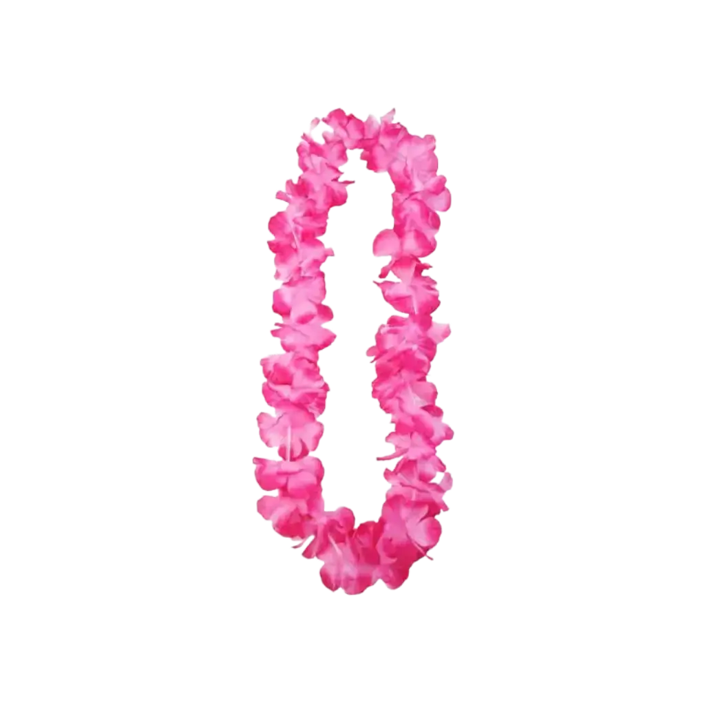 Hawaiian Pink Flower Necklace