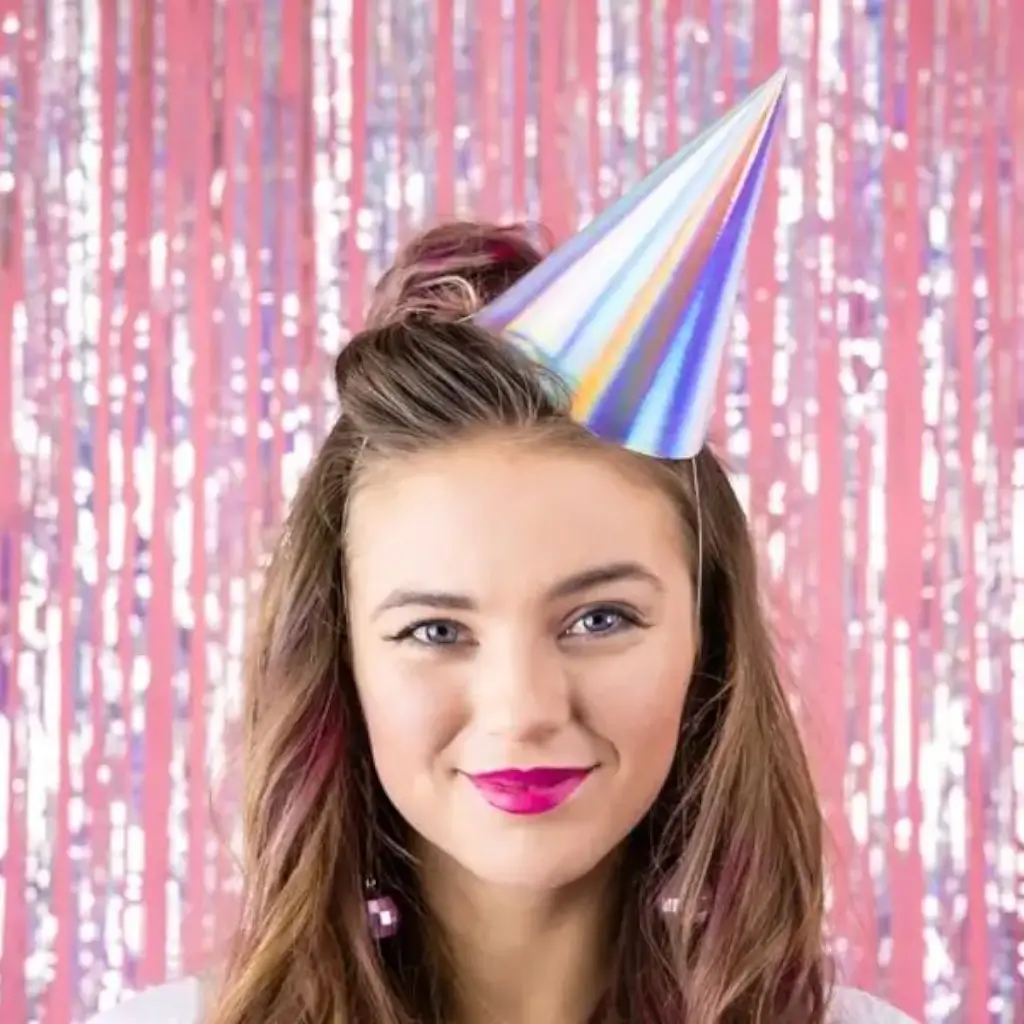 Iridescent Party Hat (Set of 6)
