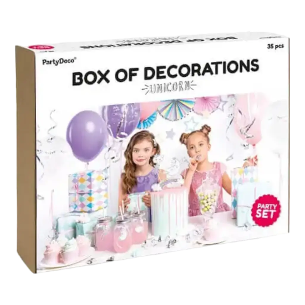 Unicorn birthday decoration kit