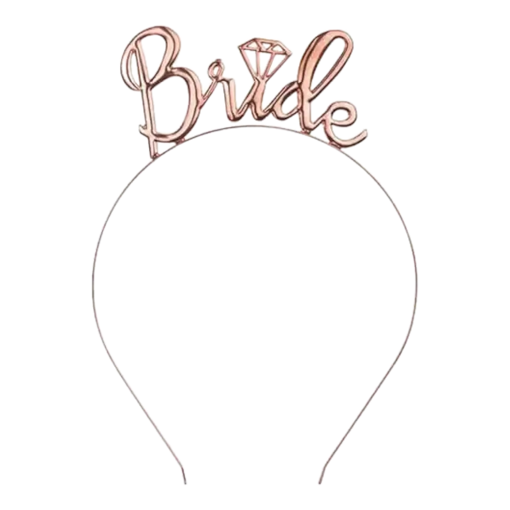 Headband Bride to Be Rose Gold