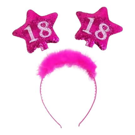 Headband 18 years Etoile Rose