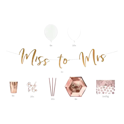 Rose Gold theme decoration kit