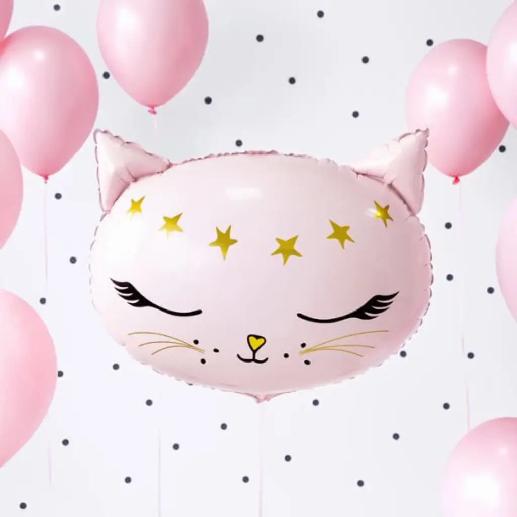 Cat Head Balloon 48x36cm