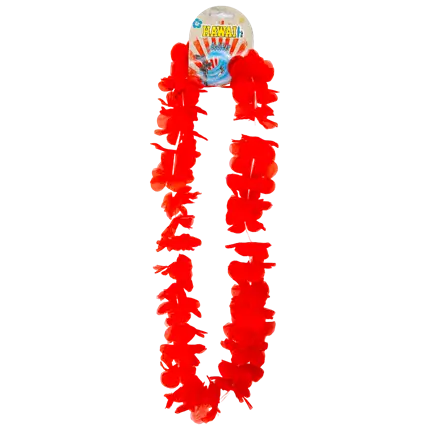 Hawaiian Flower Necklace Red
