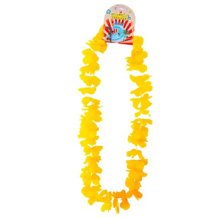 Yellow Hawaiian Flower Necklace