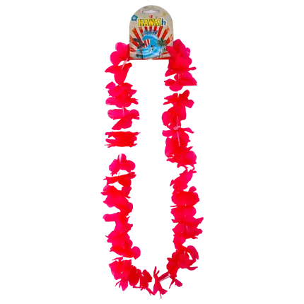 Hawaiian Pink Flower Necklace