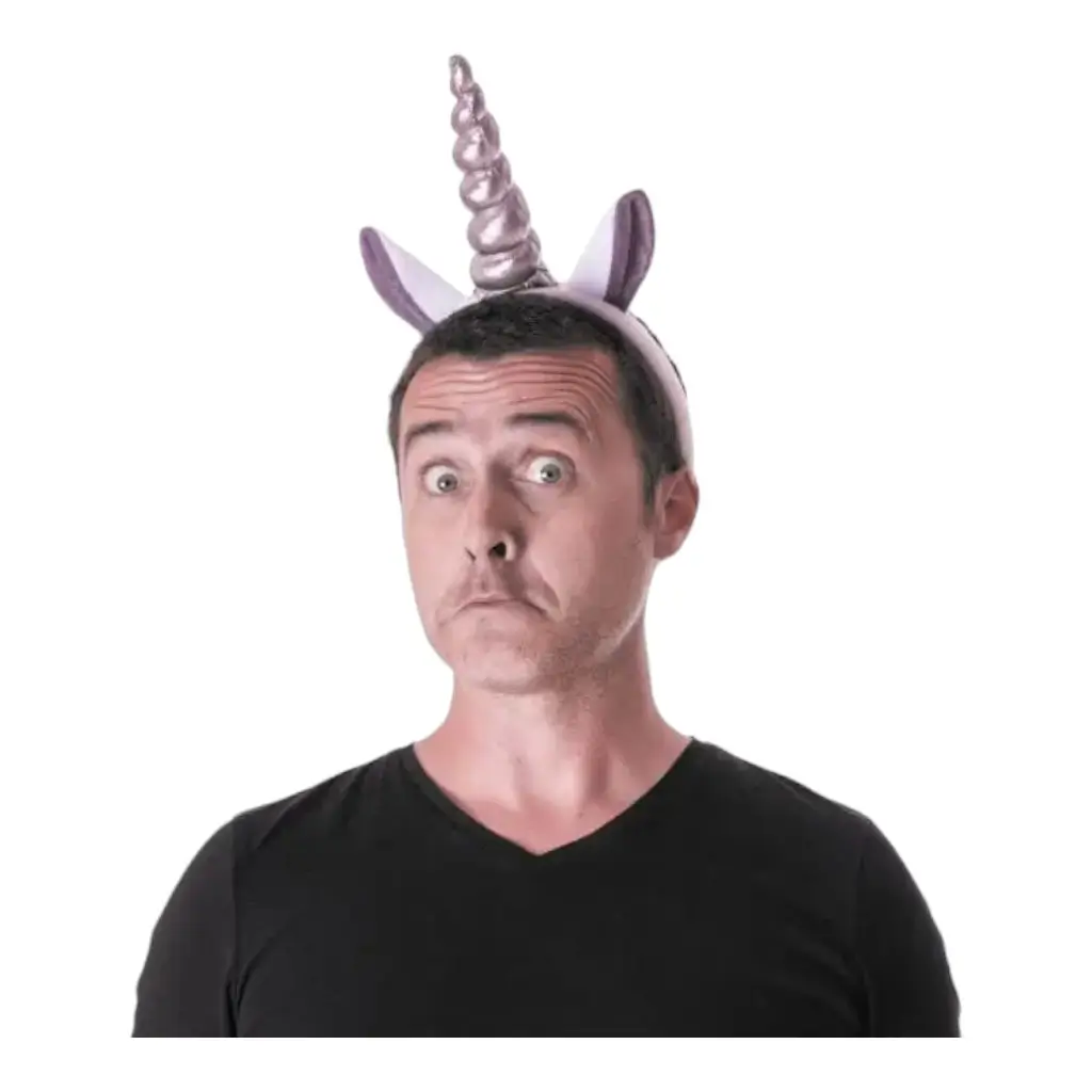 Silver Sequin Unicorn Headband