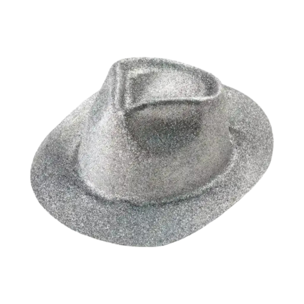 Borsalino Silver Sequin Hat