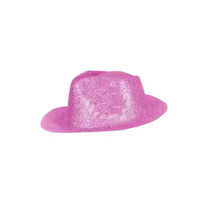 Pink Sequin Borsalino Hat