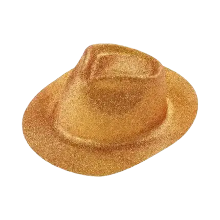 Hat BORSALINO Paillette Gold