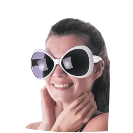 Butterfly Glasses White